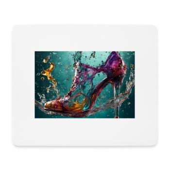 Explosion de couleurs dans l’eau 2 - AI - Tapis de souris (format paysage) - blanc - Devant