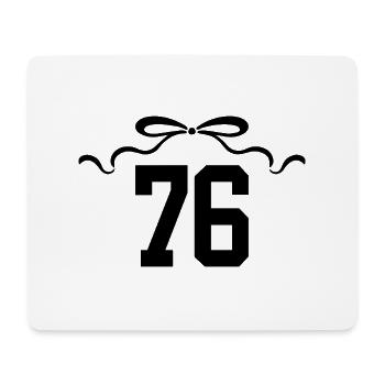 Nummer 76 Knoten - 76. Jahrestag - Mousepad (Querformat) - Weiß - Vorne