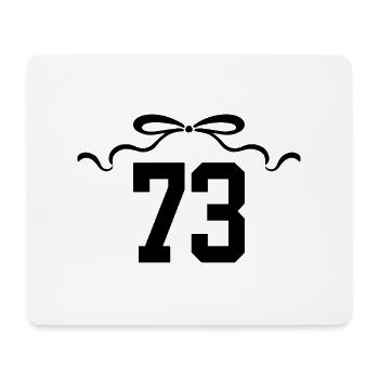 Nummer 73 Knoten - 73. Jahrestag - Mousepad (Querformat) - Weiß - Vorne