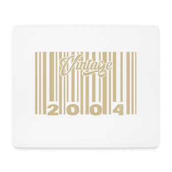 Jahrgang 2004 Barcode 2004: Jahr 2025. - Mousepad (Querformat) - Weiß - Vorne