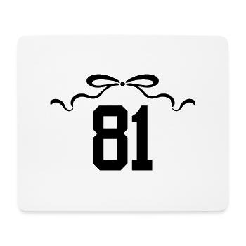 Nummer 81 Knoten - 81. Jahrestag - Mousepad (Querformat) - Weiß - Vorne