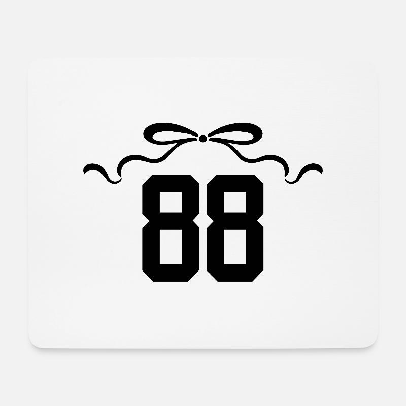Nummer 88 Knoten - 88. Jahrestag - Mousepad (Querformat) - Weiß