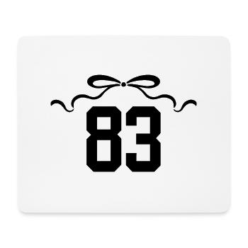 Number 83 Knot - 83rd Anniversary - Mouse Pad (horizontal) - white - Front
