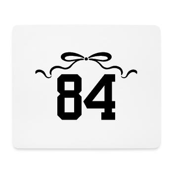 Numéro 84 noeud - 84e anniversaire - Tapis de souris (format paysage) - blanc - Devant