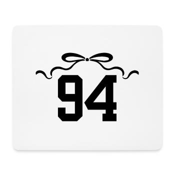 Number 94 Knot - 94th Anniversary - Mouse Pad (horizontal) - white - Front