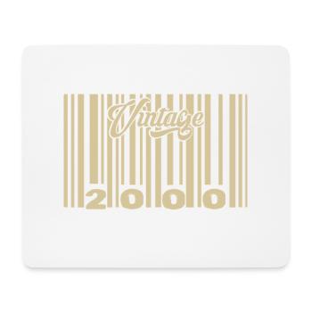 Vintage 2000 Barcode 2000: Jahr 2025. - Mousepad (Querformat) - Weiß - Vorne