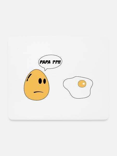 Egg Daddy - Mouse Pad (horizontal) - white