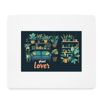 Amoureux des plantes - Tapis de souris (format paysage) - blanc - Devant