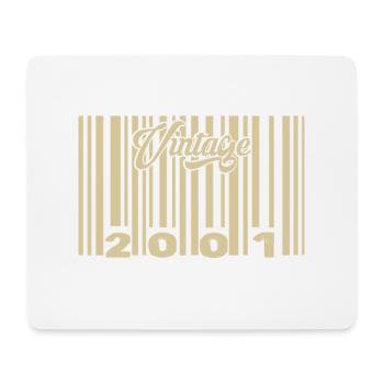 Jahrgang 2001 Barcode 2001: Jahr 2025. - Mousepad (Querformat) - Weiß - Vorne