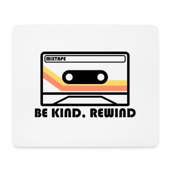 « Be Kind, Rewind » - Conception de 📼 bande - Tapis de souris (format paysage) - blanc - Devant