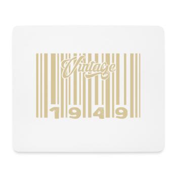 Jahrgang 1949 Barcode 1949: Jahr 2025. - Mousepad (Querformat) - Weiß - Vorne