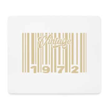 Jahrgang 1972 Barcode 1972: Jahr 2025. - Mousepad (Querformat) - Weiß - Vorne