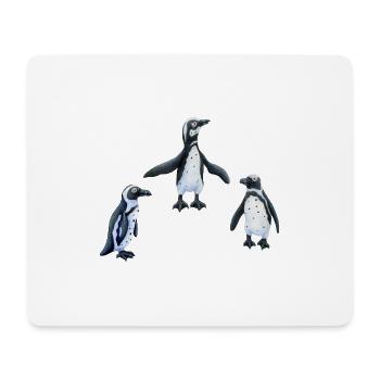 Pingouins - Tapis de souris (format paysage) - blanc - Devant