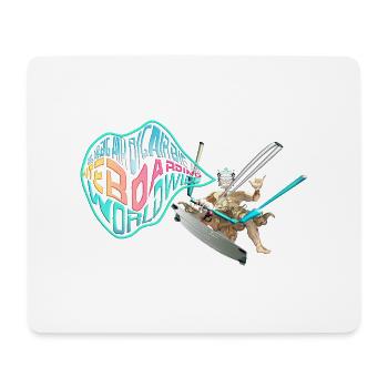 Kitesurf bigair dans le monde entier - Tapis de souris (format paysage) - blanc - Devant