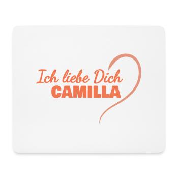 Cadeau pour Camilla - Tapis de souris (format paysage) - blanc - Devant
