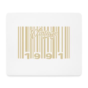 Jahrgang 1991 Barcode 1991: Jahr 2025. - Mousepad (Querformat) - Weiß - Vorne