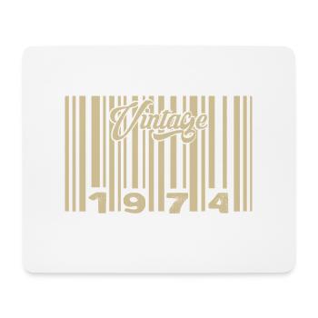 Jahrgang 1974 Barcode 1974: Jahr 2025. - Mousepad (Querformat) - Weiß - Vorne