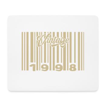 Jahrgang 1998 Barcode 1998: Jahr 2025. - Mousepad (Querformat) - Weiß - Vorne