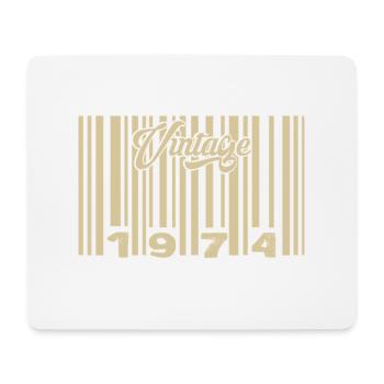 Jahrgang 1974 Barcode 1974: Jahr 2025. - Mousepad (Querformat) - Weiß - Vorne