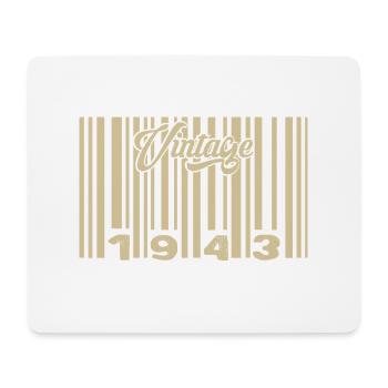 Jahrgang 1943 Barcode 1943: Jahr 2025. - Mousepad (Querformat) - Weiß - Vorne