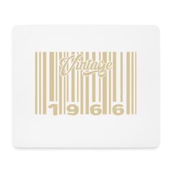 Jahrgang 1966 Barcode 1966: Jahr 2025. - Mousepad (Querformat) - Weiß - Vorne
