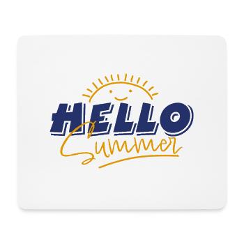 Hallo Sommer - Mousepad (Querformat) - Weiß - Vorne