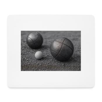 Sport - Boule - Tapis de souris (format paysage) - blanc - Devant