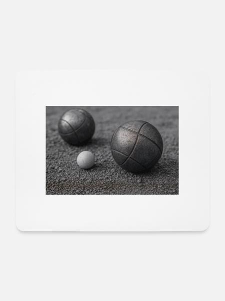 Sport - Boule - Mousepad (Querformat) - Weiß