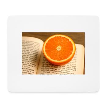 Hêtre et orange - Tapis de souris (format paysage) - blanc - Devant