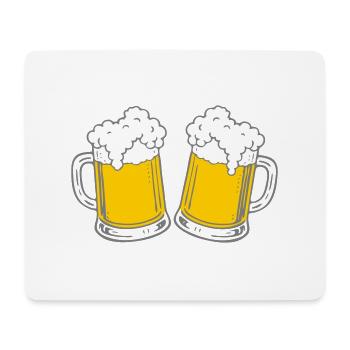 Bier - Mouse Pad (horizontal) - white - Front