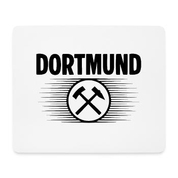 Dortmund Glueck auf - Mousepad (Querformat) - Weiß - Vorne