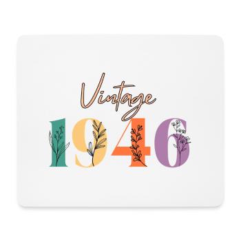 Vintage 1946 Floral - Mouse Pad (horizontal) - white - Front