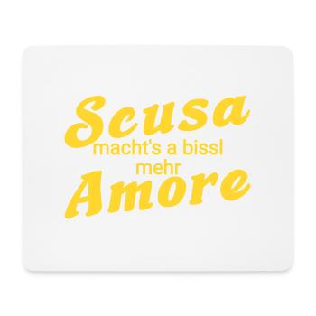 Scusa - Mousepad (Querformat) - Weiß - Vorne