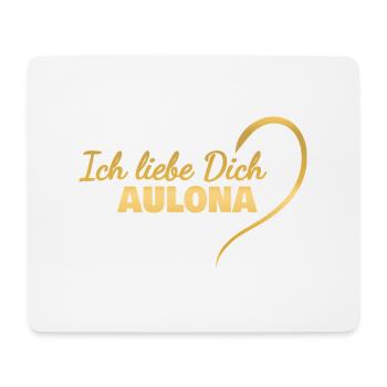 Cadeau pour Aulona - Tapis de souris (format paysage) - blanc - Devant