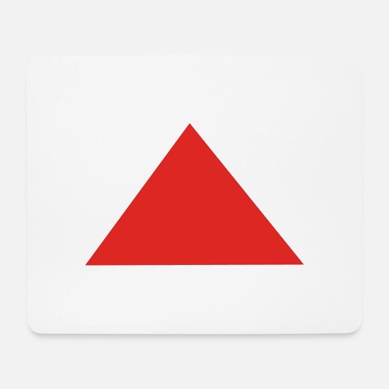 Dreieck - Mousepad (Querformat) - Weiß
