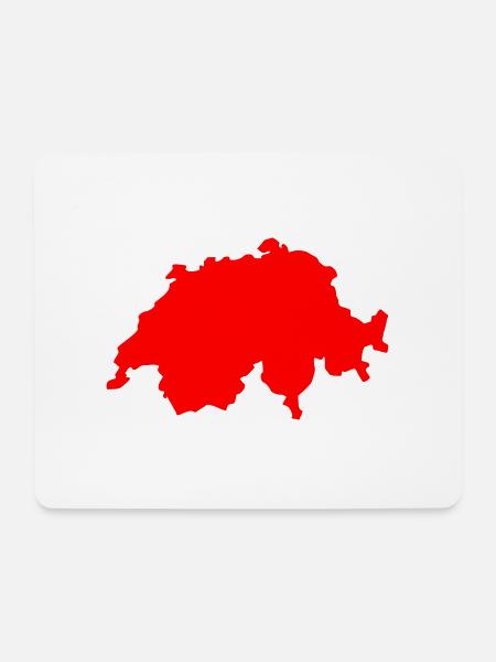 Schweiz - Mousepad (Querformat) - Weiß