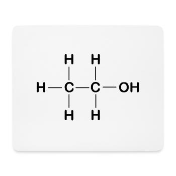 Alkohol - Mousepad (Querformat) - Weiß - Vorne