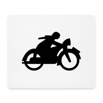 Motorrad - Mousepad (Querformat) - Weiß - Vorne