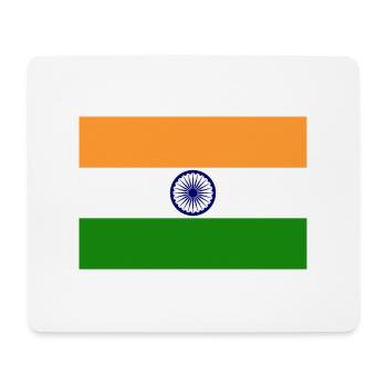 indien, Fahne, Flagge, india - Mousepad (Querformat) - Weiß - Vorne
