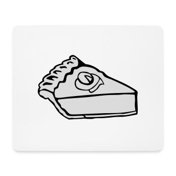 Slice of pumpkin pie - Mouse Pad (horizontal) - white - Front