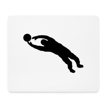 garde-but - Tapis de souris (format paysage) - blanc - Devant