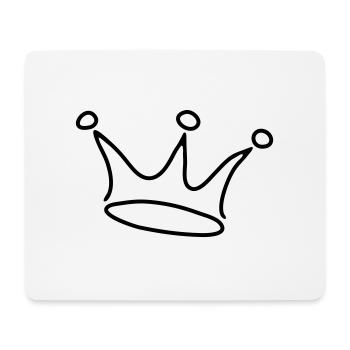 crown black - Mouse Pad (horizontal) - white - Front