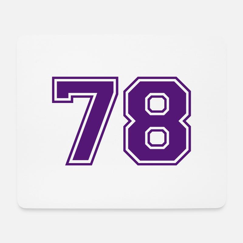 78 - Mousepad (Querformat) - Weiß