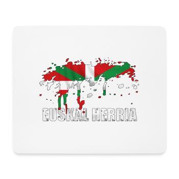drapeau basque - Tapis de souris (format paysage) - blanc - Devant