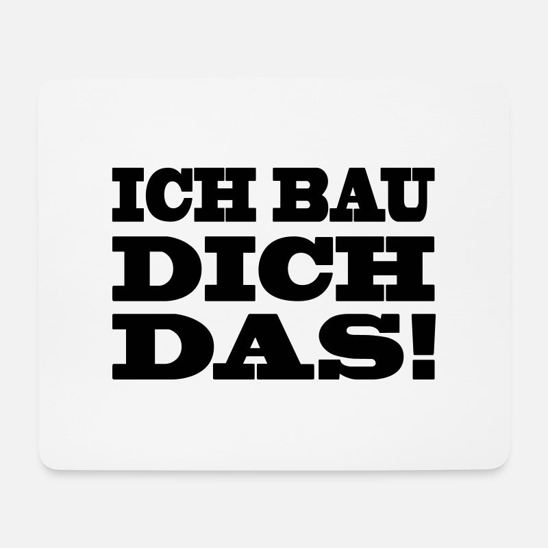 Bauarbeiter - Mousepad (Querformat) - Weiß