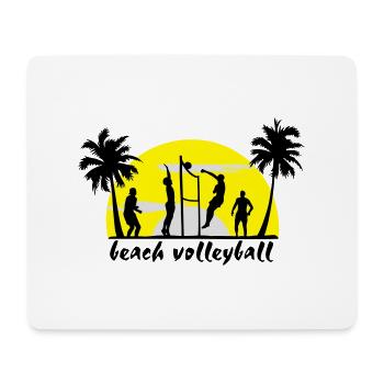 beach volleyball - Mouse Pad (horizontal) - white - Front