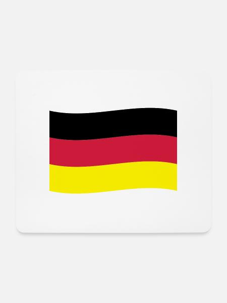 Deutschland Fahne Flagge Deutschlandfahne - Mousepad (Querformat) - Weiß