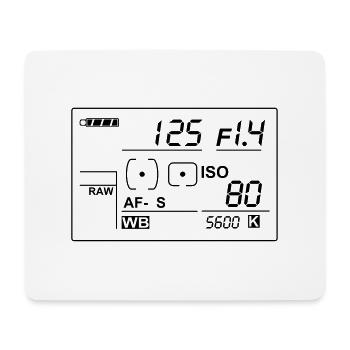 display2015 Einfarbig - Mousepad (Querformat) - Weiß - Vorne