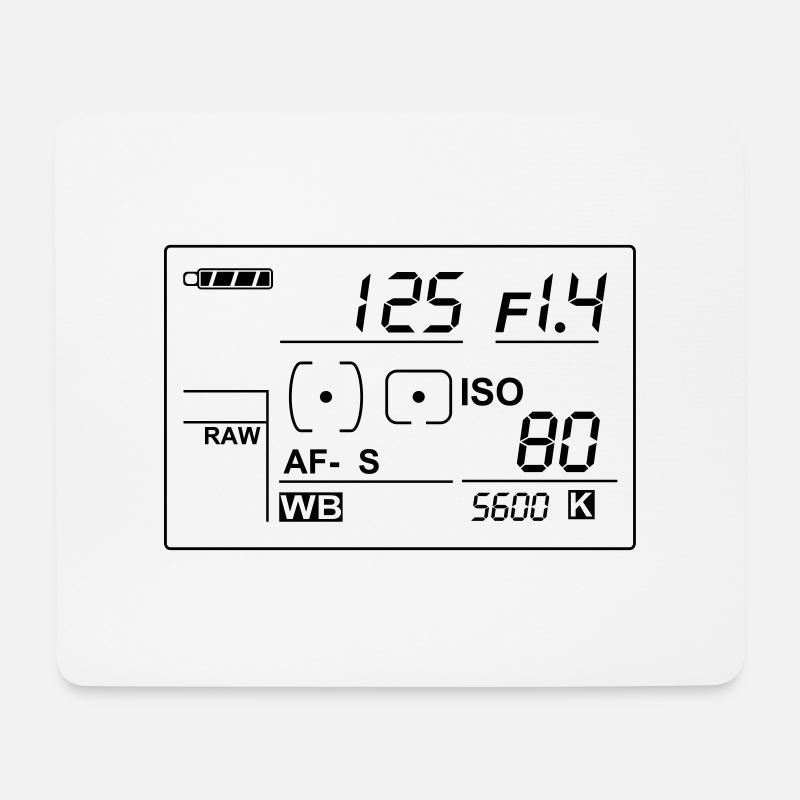 display2015 Einfarbig - Mousepad (Querformat) - Weiß