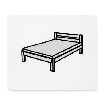 Bed - Mouse Pad (horizontal) - white - Front